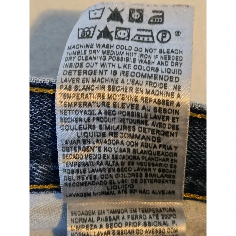 Levis 505 Jeans Mens 40 X 30 Blue Denim‎ Straight Leg Regular Fit Medium Wash